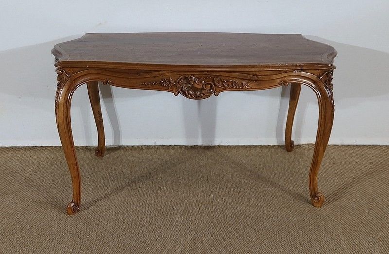 Living Room Table In Solid Walnut In The Style Of Louis XV, Early 20th Century photo buy
