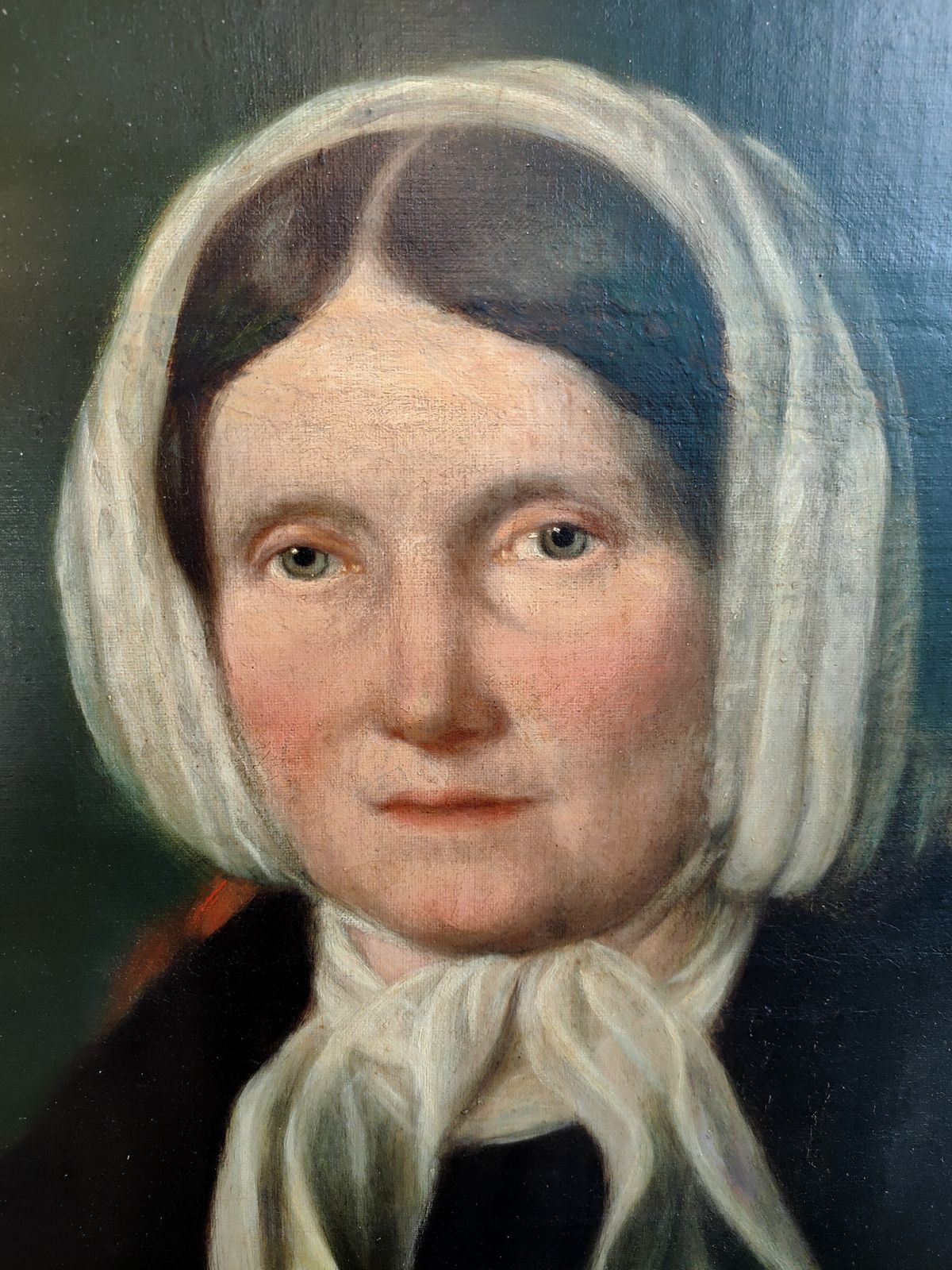 Oil Painting   19th Century Portrait Of A Lady photo furniture