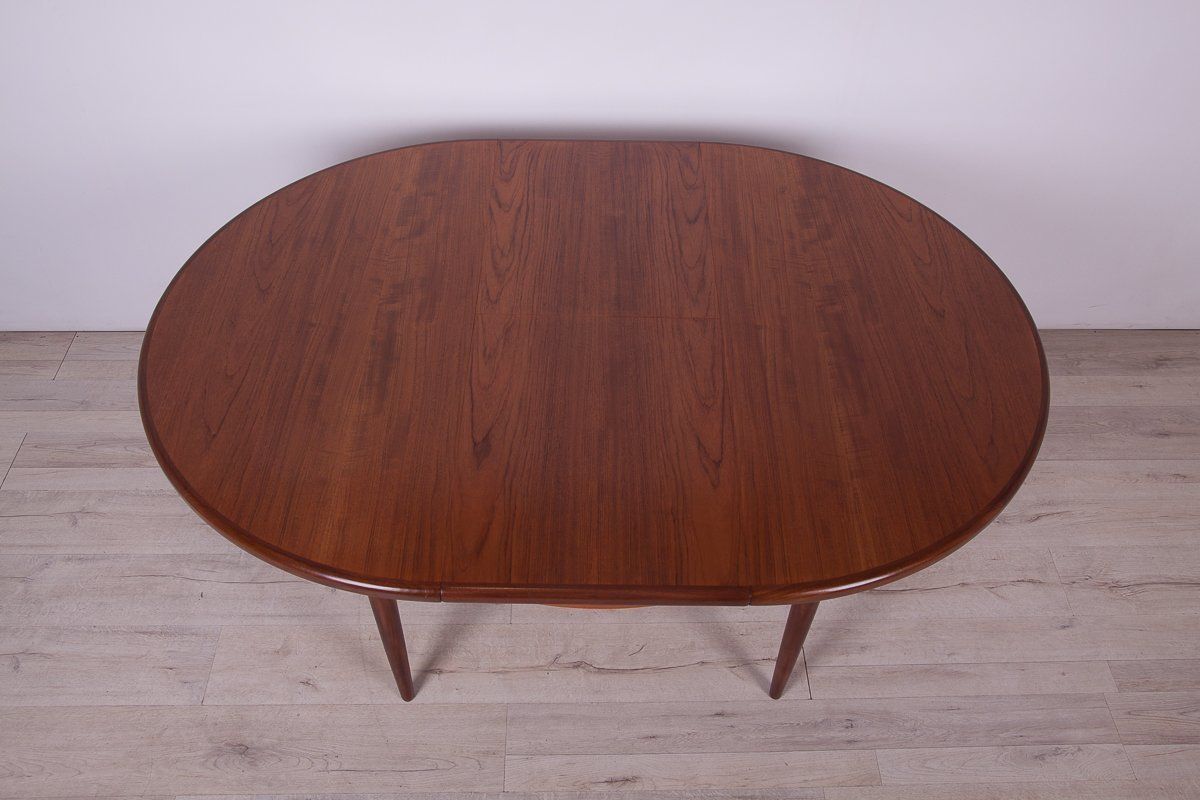 Mid Century Teak Round Fresco Dining Table From G Plan, 1960s photo vinterior