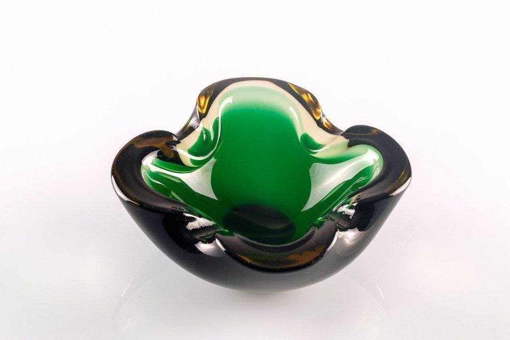 Murano Glass Submerged Vide Poche By Flavio Poli For Seguso, 1960s photo furniture