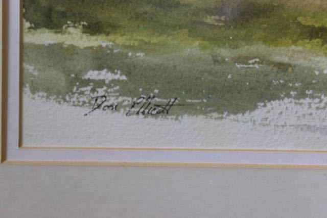 Water Colour Of Village Green,Portesham, Dorset photo furniture