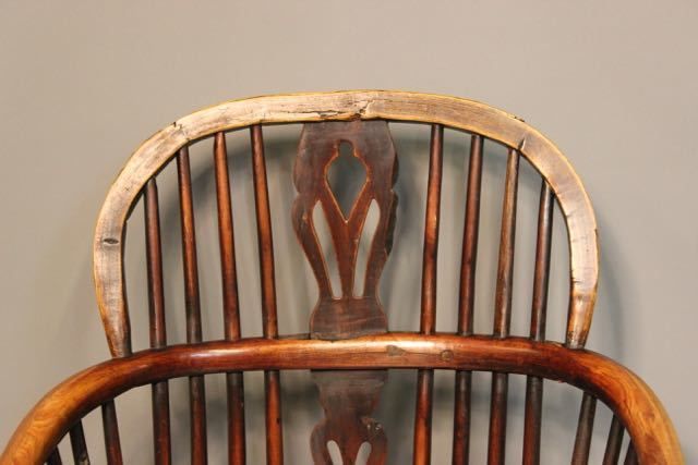 19thc. Elm & Yew Wood Windsor Country Chair photo Furniture