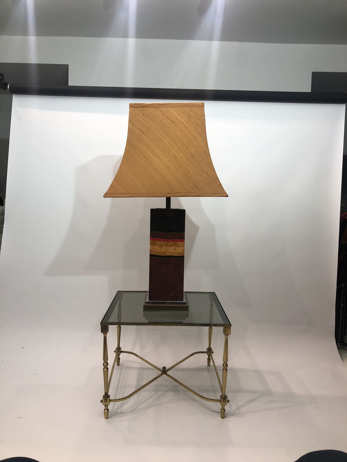 Jean Claude Mahey Table Lamp 1970s French Hollywood Regency Midcentury Light photo furniture