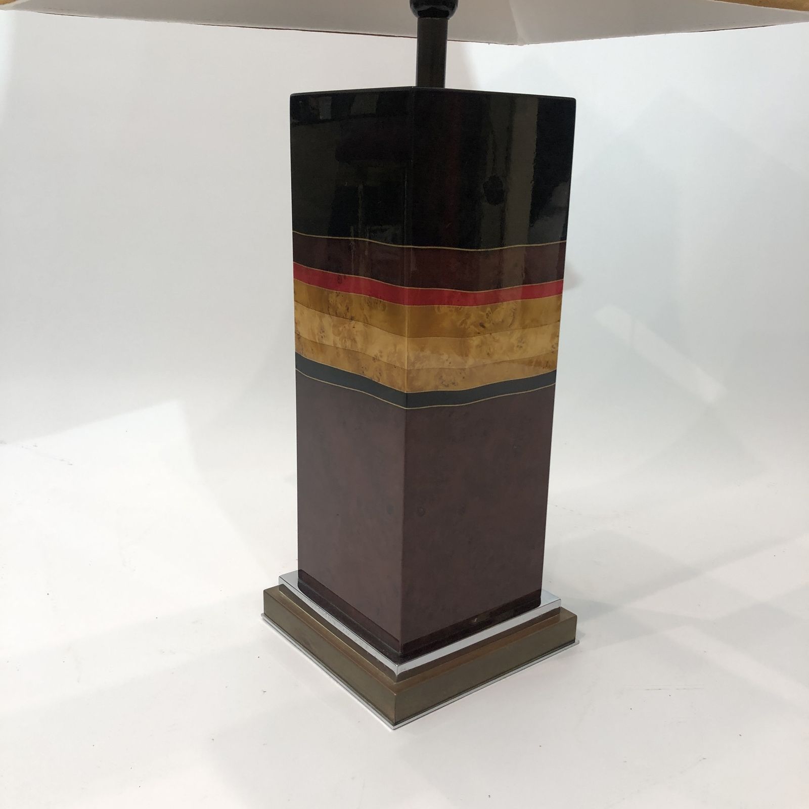 Jean Claude Mahey Table Lamp 1970s French Hollywood Regency Midcentury Light photo vintage