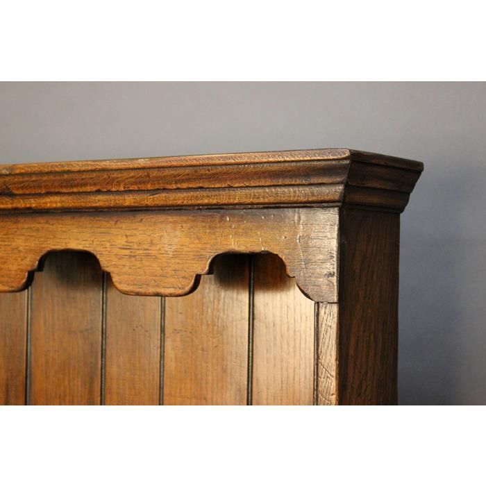 Georgian Style Oak Dresser And Rack photo for sale