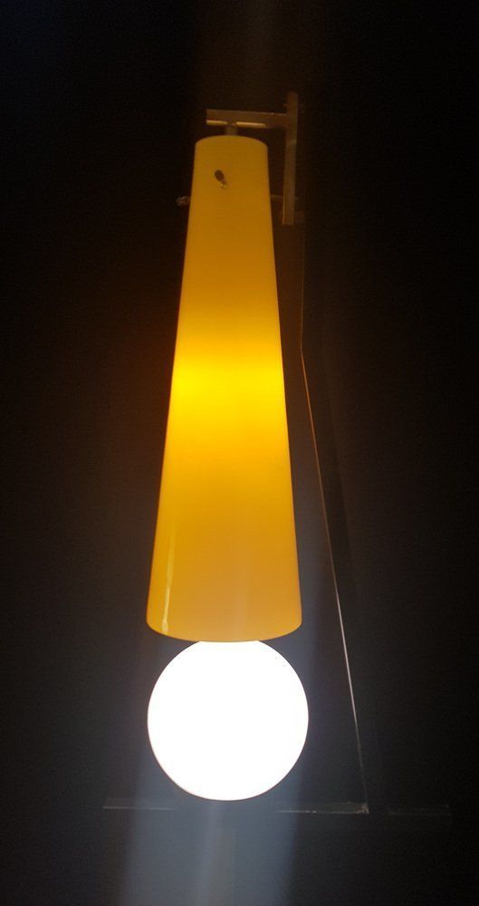 Italian Floor Lamp With Murano Glass Lampshade And Marble Base photo Lighting