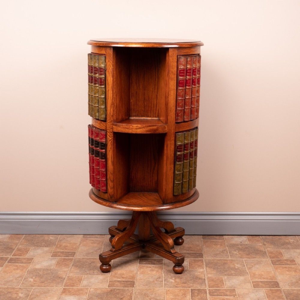 Circular Oak Revolving Bookcase photo Furniture