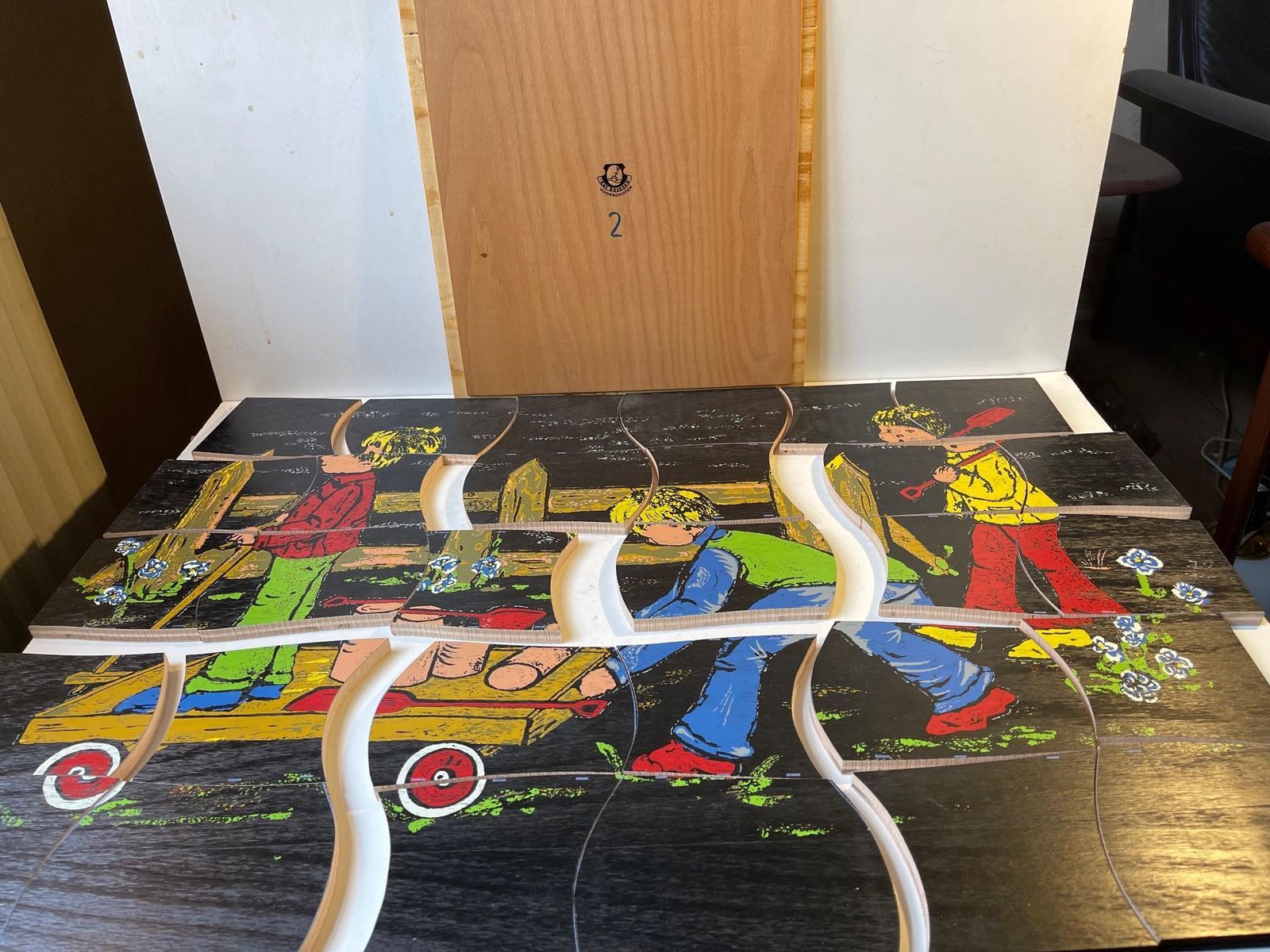photo furniture Kay Bojesen Painted Wooden Puzzle, 1950s
