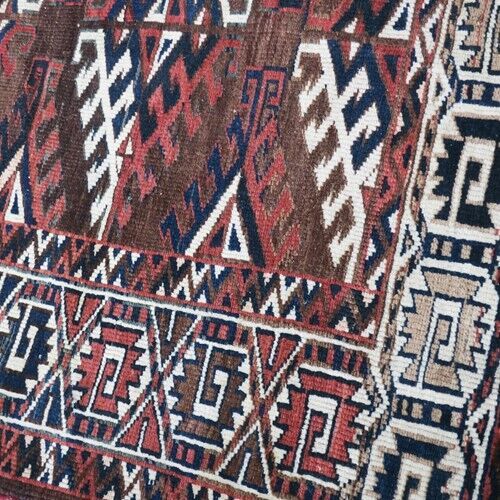 photo for sale Fine Antique Yomud Tribal Main Carpet 1890 294x202cm