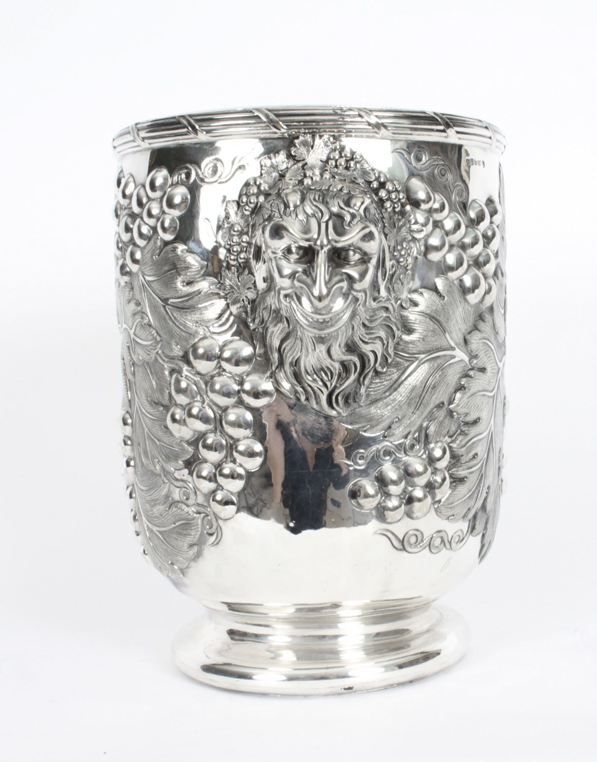 photo vinterior Antique Pair Silver Plated Wine Coolers By Hawksworth, Eyre & Co 19th C