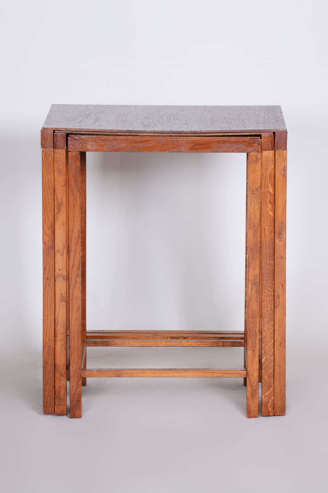 photo furniture Brown Jan Vanek Nest Tables Made In 1930s Czechia. Art Deco