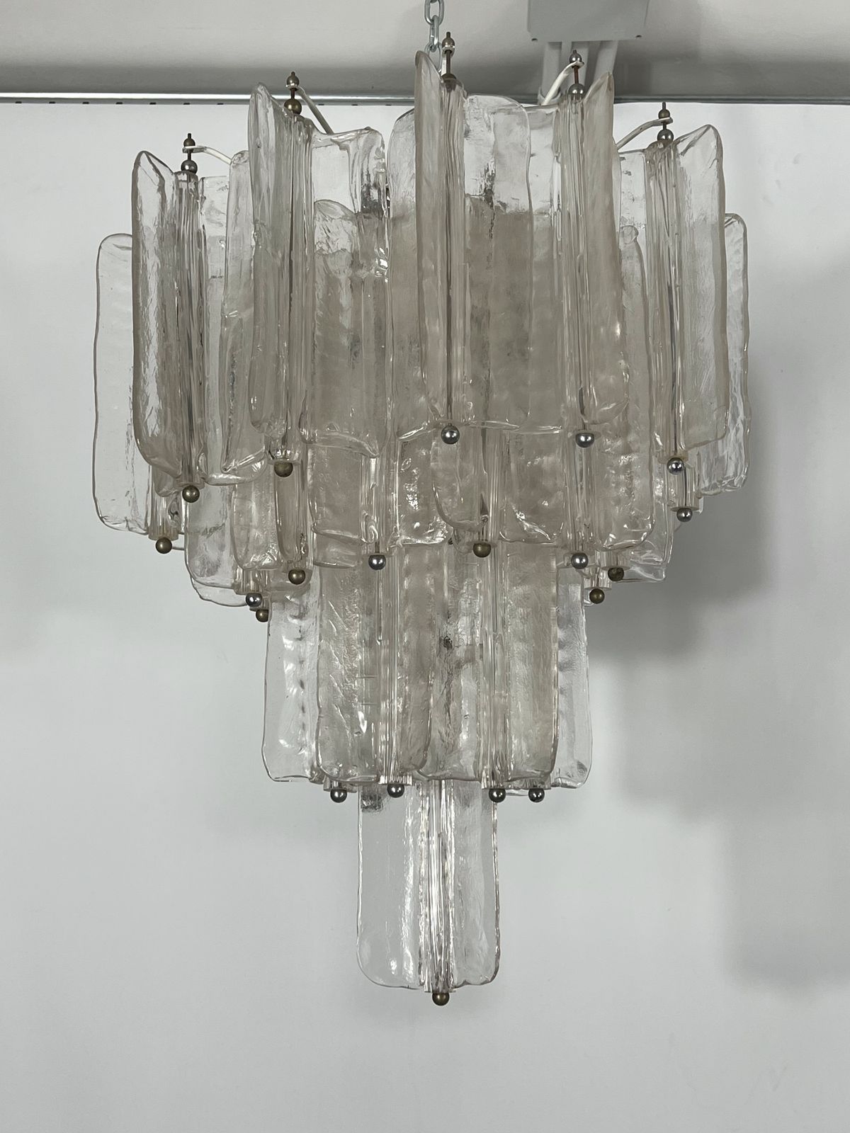 photo furniture Gorgeous Pair Of Mid Century Murano Glass Chandeliers By Toni Zuccheri For Venini
