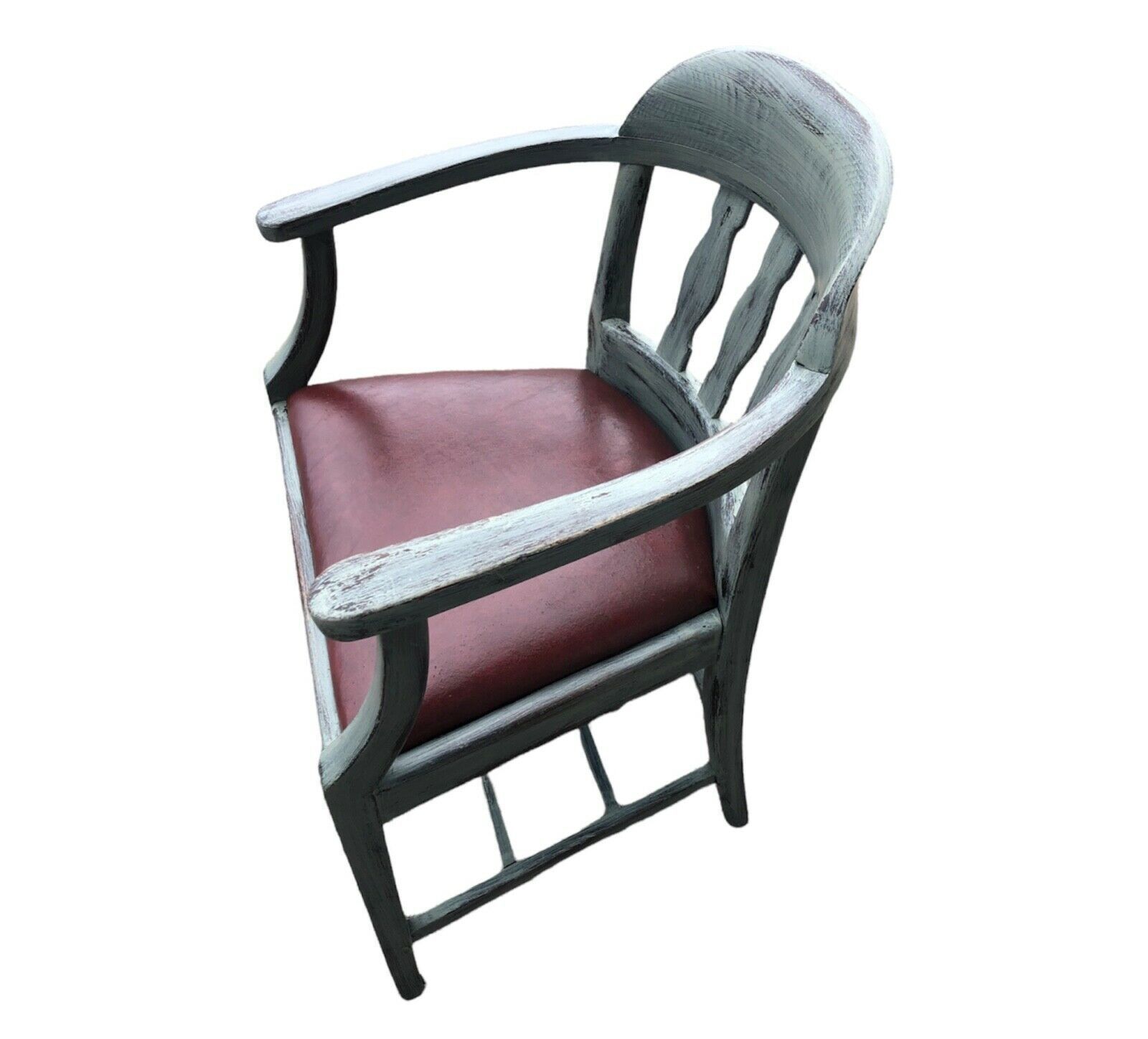 Handsome Vintage Heavy Oak Desk Chair photo buy