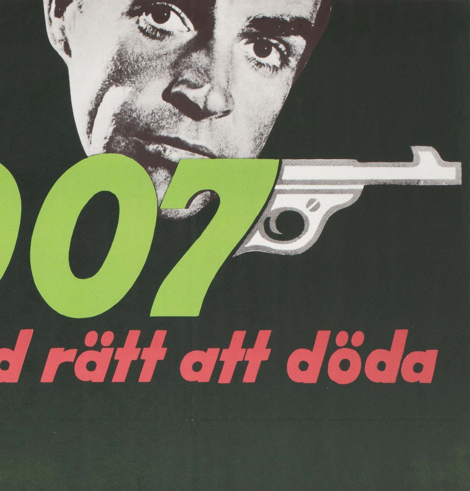 DR No R1972 Swedish Film Poster, Aberg photo Art