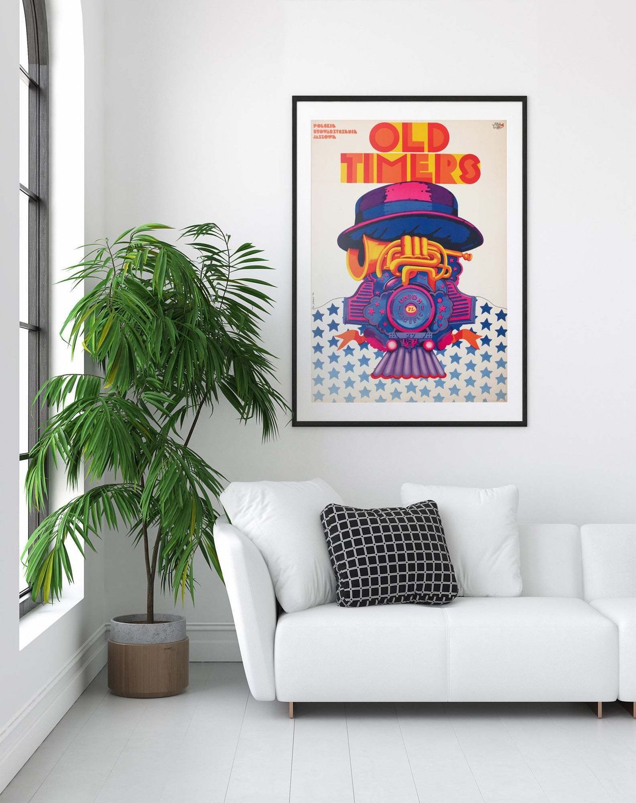 Old Timers 1974 Polish Jazz Poster, Sawka photo furniture