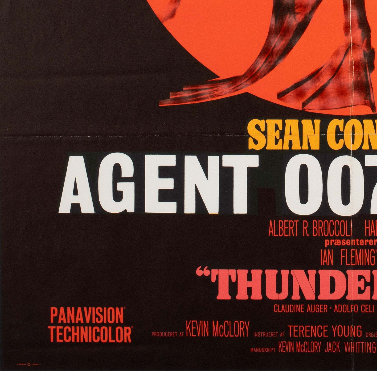 Thunderball 1965 Danish A1 Film Poster, Mcginnis photo buy