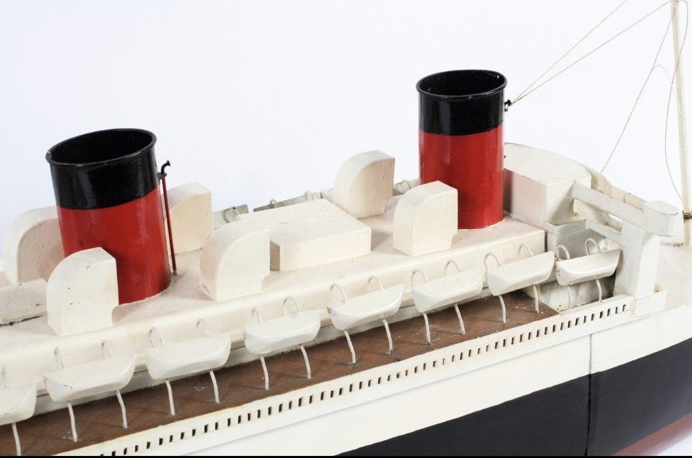 Huge Scale Tinplate Model Of Rms The Queen Mary photo furniture