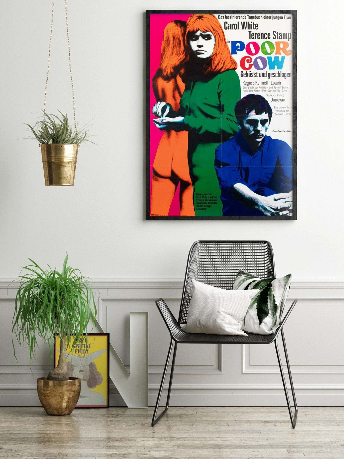 Poor Cow 1968 German Film Poster, Fischer photo furniture