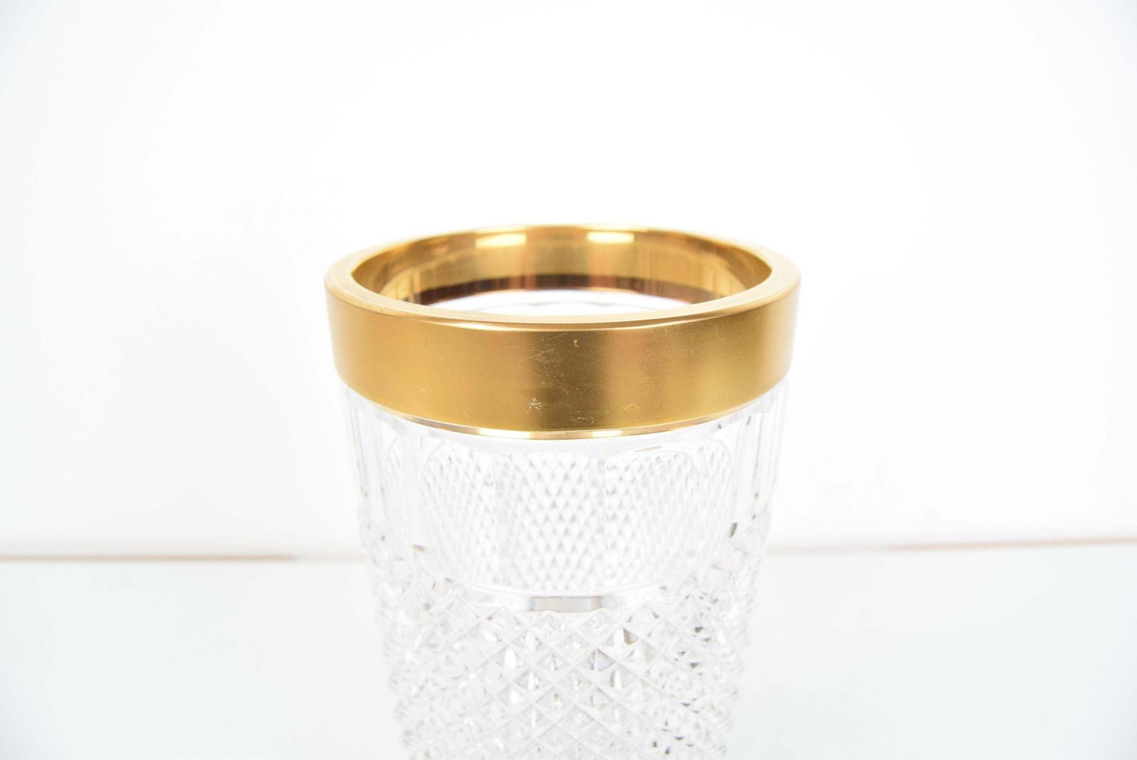 photo for sale Mid Century Glass Vase,Bohemia Crystal,Circa 1960's.