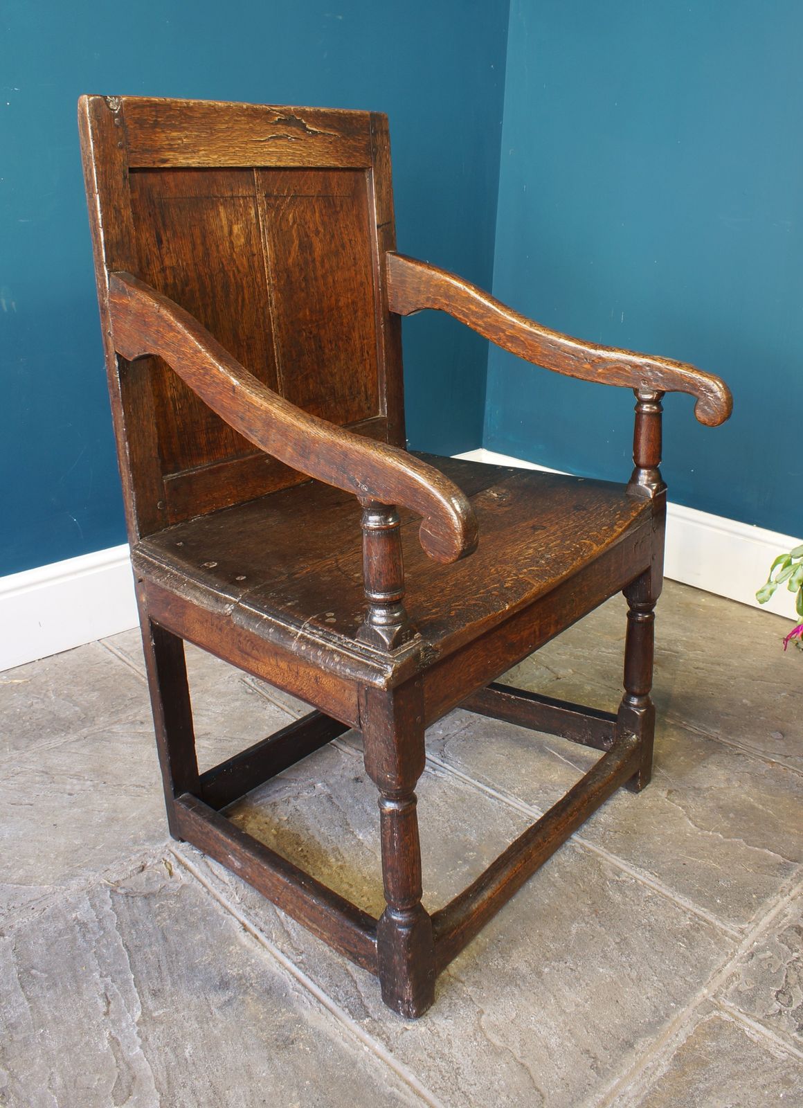 17th Century Oak Wainscot Chair. photo for sale