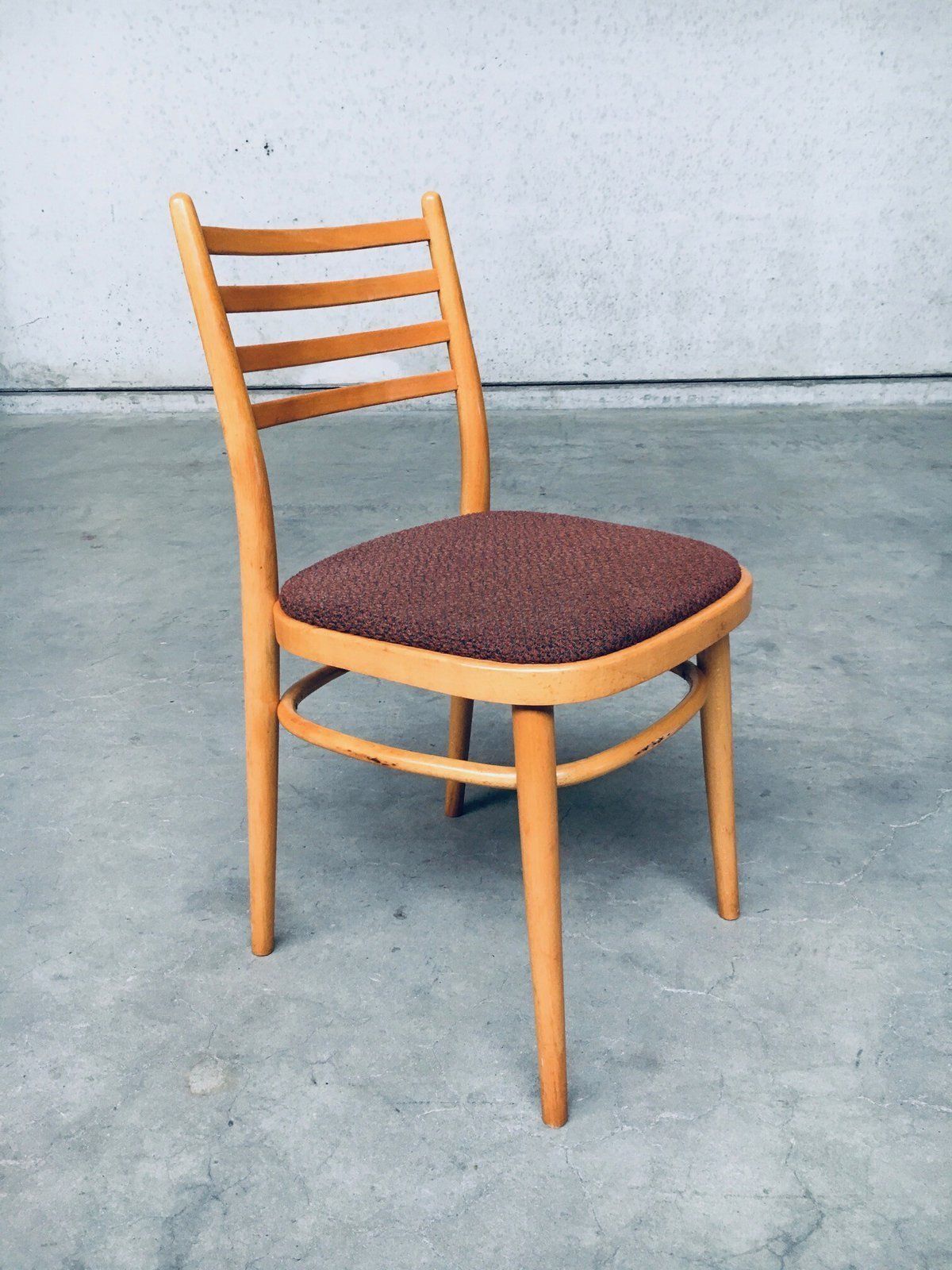 photo vinterior Mid Century Modern Design Eetkamerstoelen Van Ton, 1968, Tsjecho Slowakije