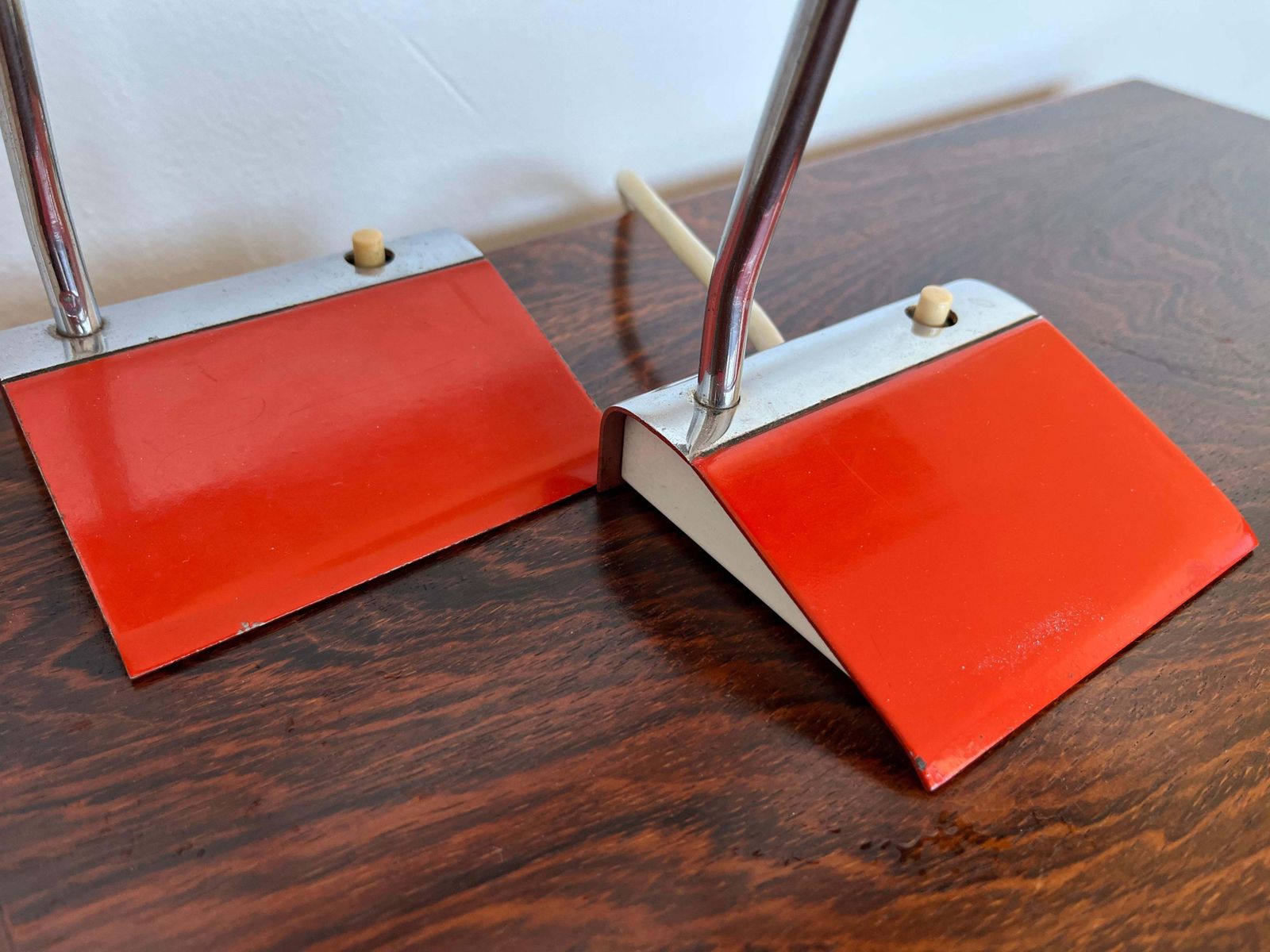 Pair Of Two Design Mid Century Table Lamps By Drupol   1960s / Czechoslovakia photo Lighting