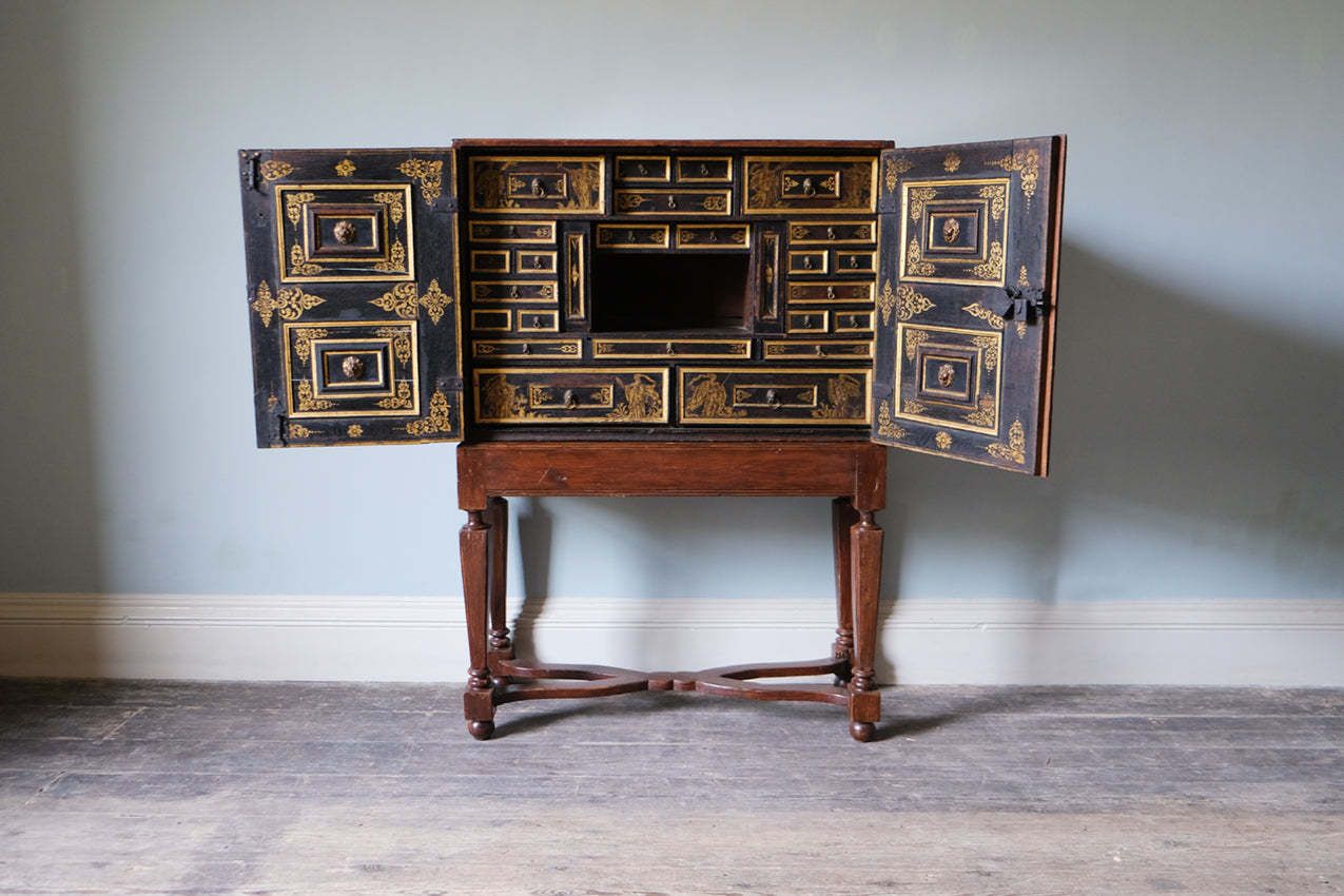 Dutch Oak Cabinet On Stand, 18th Century And Earlier