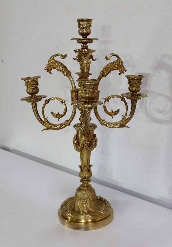 Important Bronze Candelabrum   2nd Half Of The 19th Century photo for sale