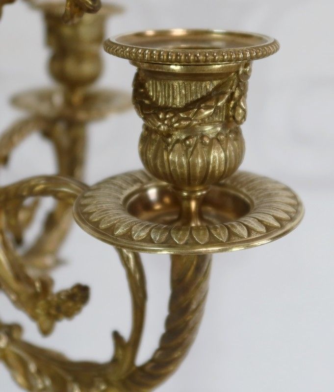 photo vinterior Important Bronze Candelabrum   2nd Half Of The 19th Century