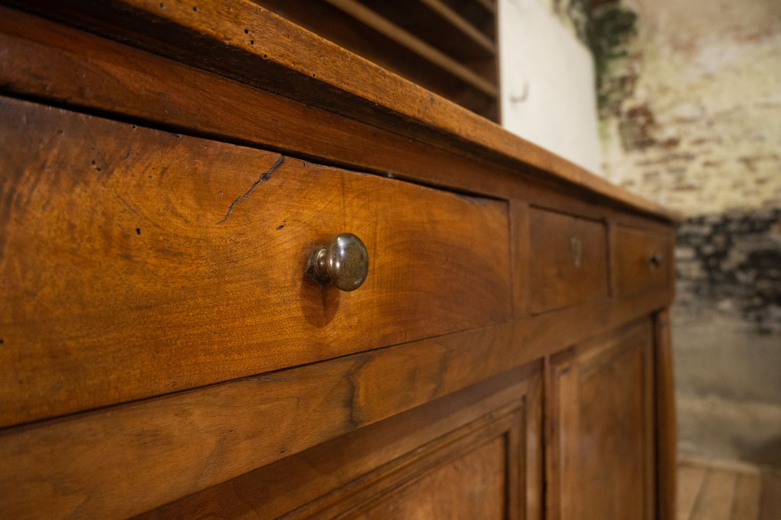 A Superb 18th Century French Empire Walnut Dresser photo Furniture