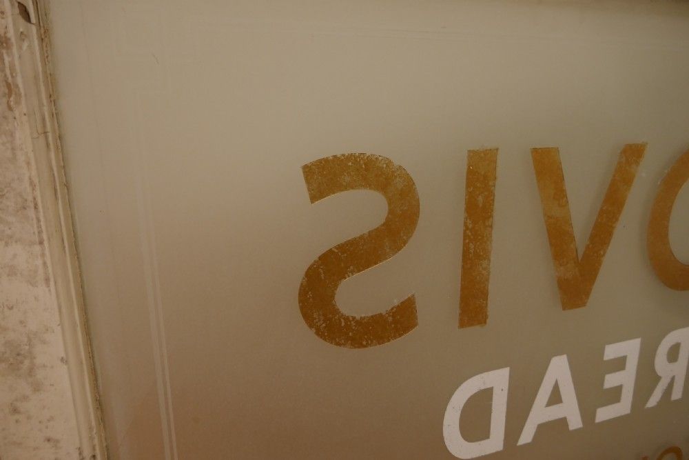 Hovis, Etched Glass Bakery Advertising Window Sign photo vinterior