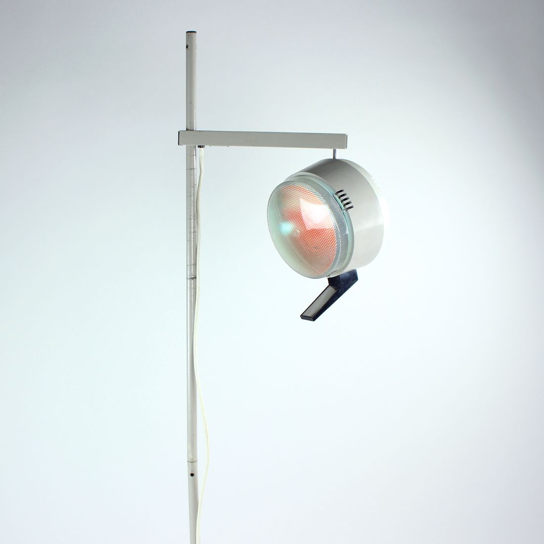 Tall Metal Doctor's Floor Lamp, Czechoslovakia 1950s photo for sale