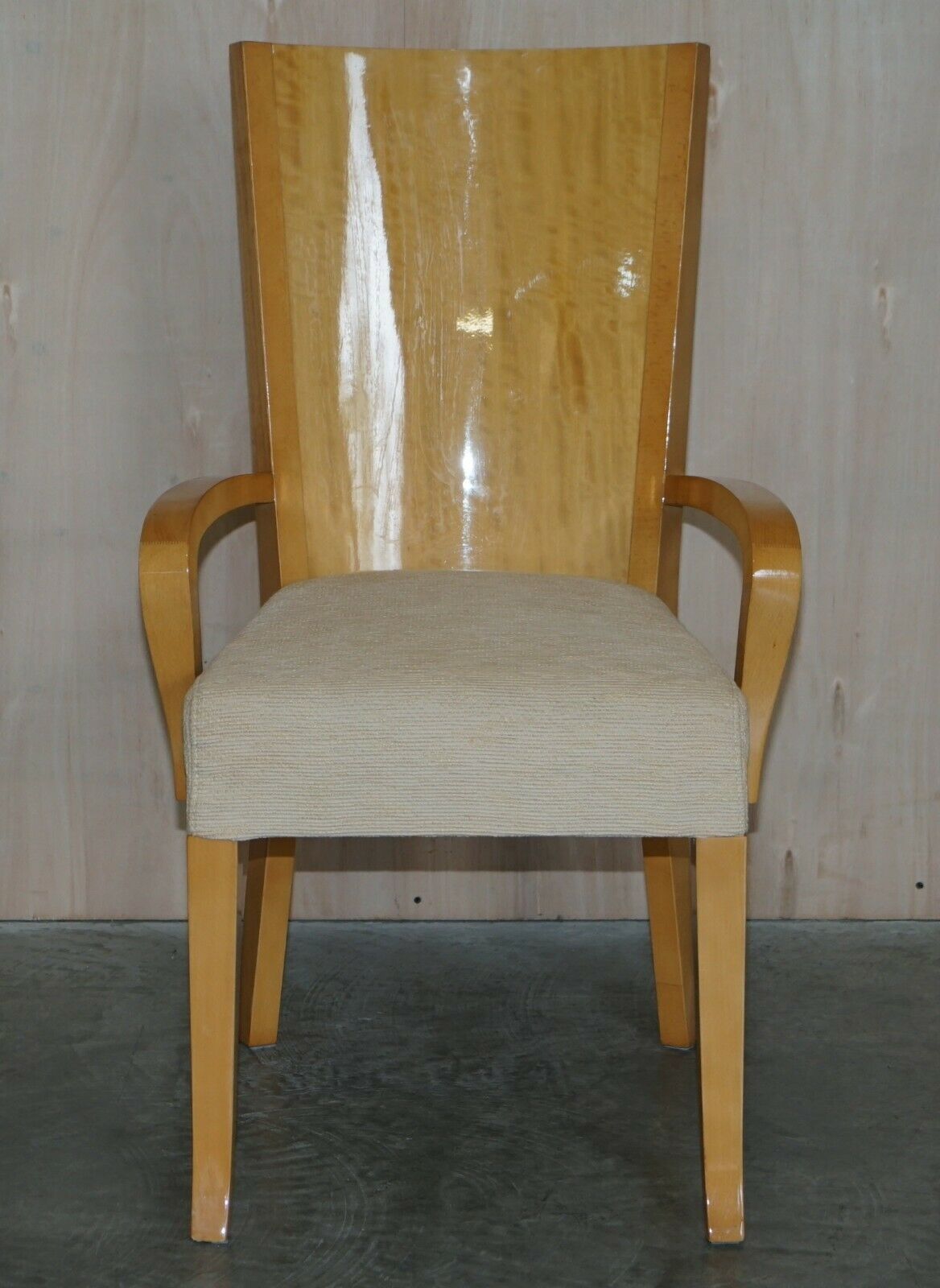 X10 Rrp Giorgio Collection Huge Burr Satinwood Dining Chairs Part Suite photo Furniture