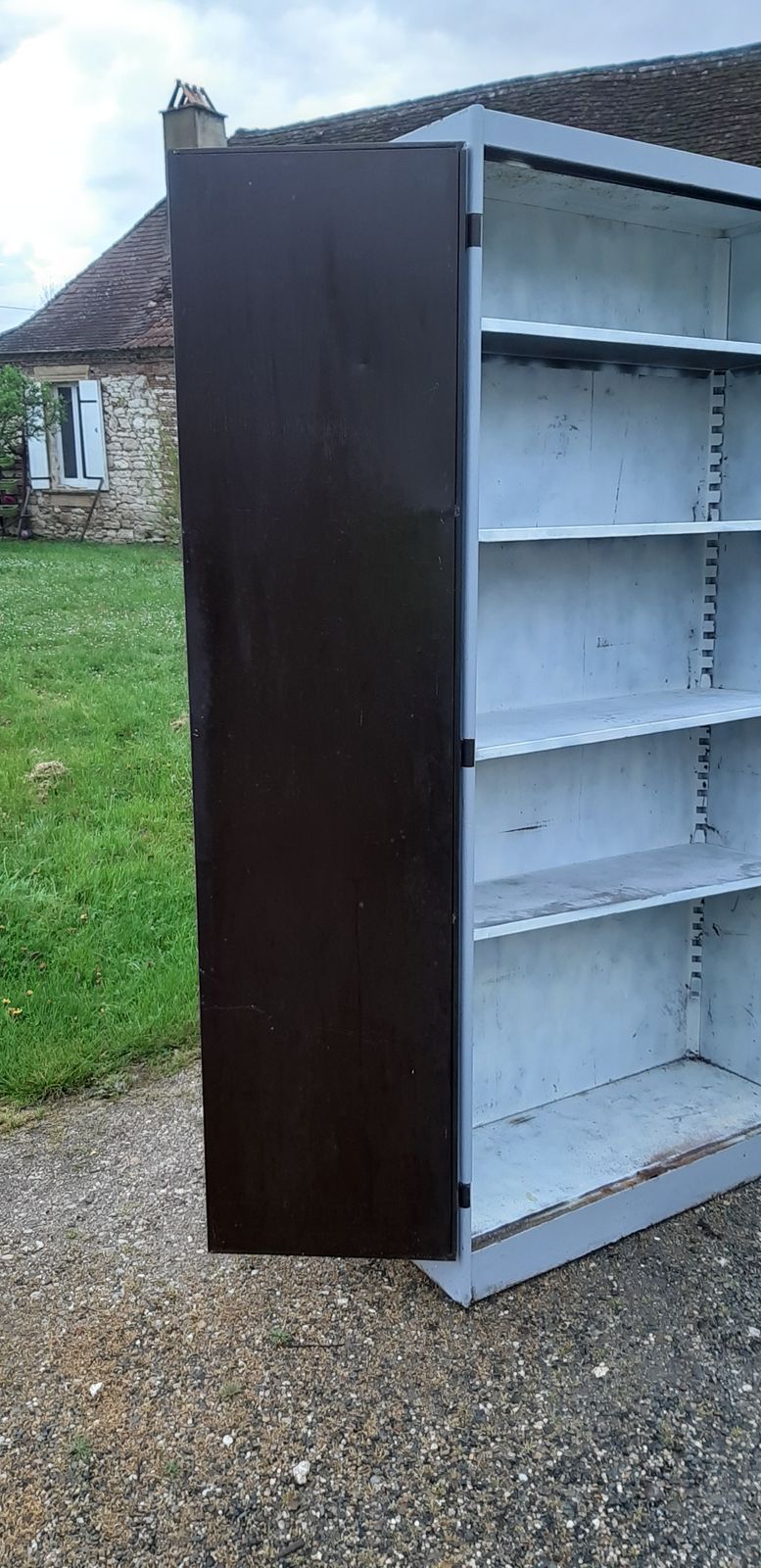 photo buy Industrial Iron Cabinet, 1950s