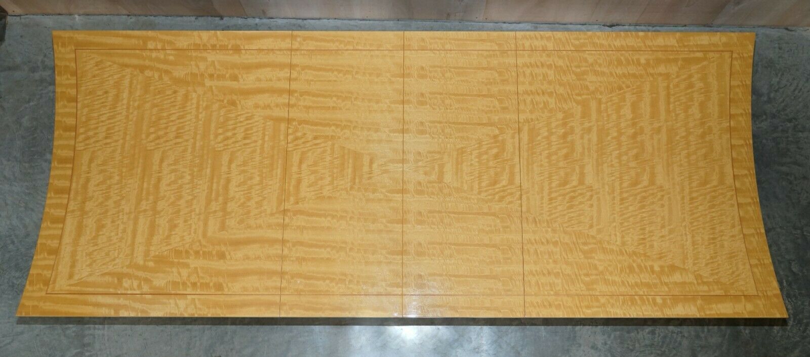 Furniture Giorgio Collection Huge Extending Burr Satinwood Dining Table Suite photo