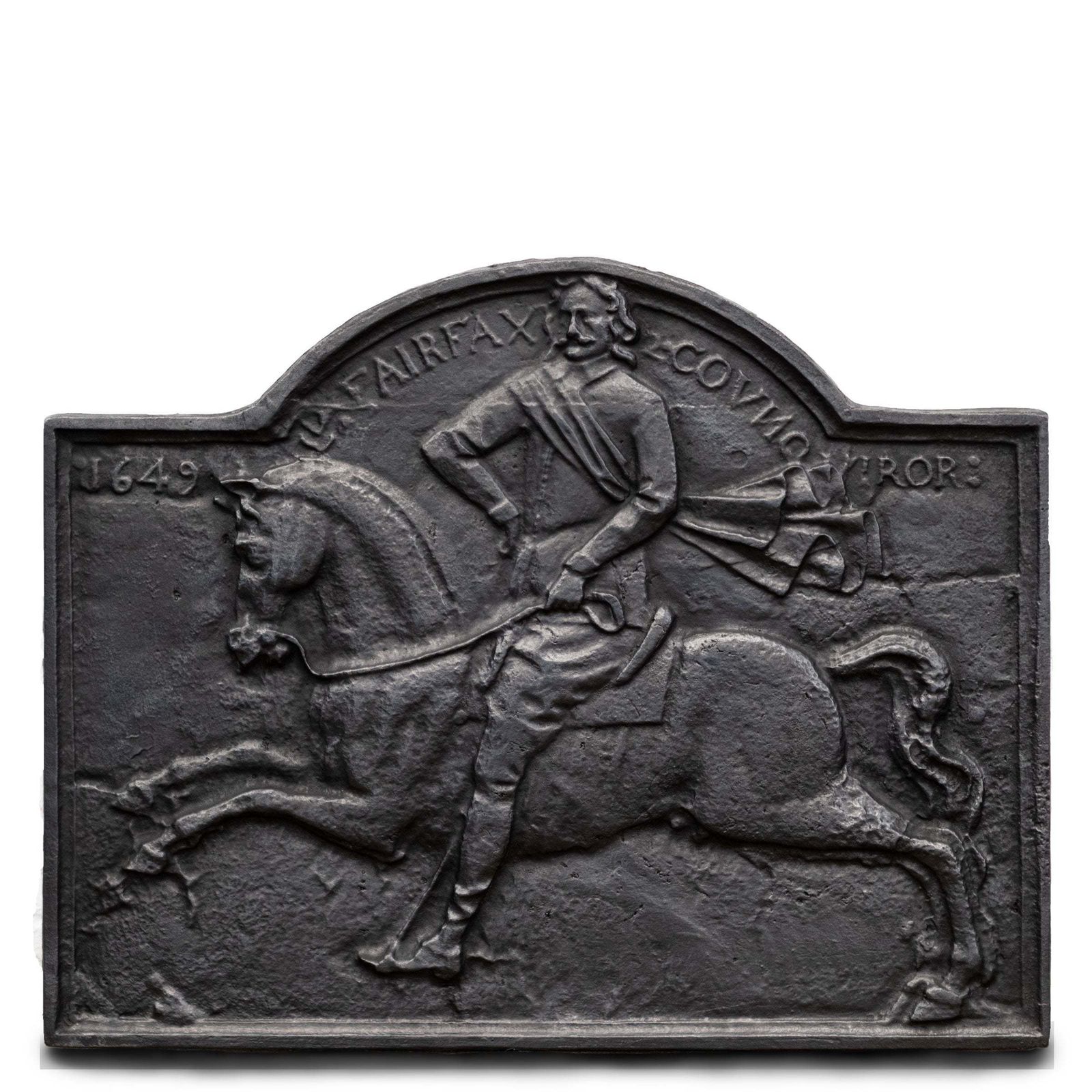 Reclaimed Carron Foundry Cast Iron Fireback (2 Available)