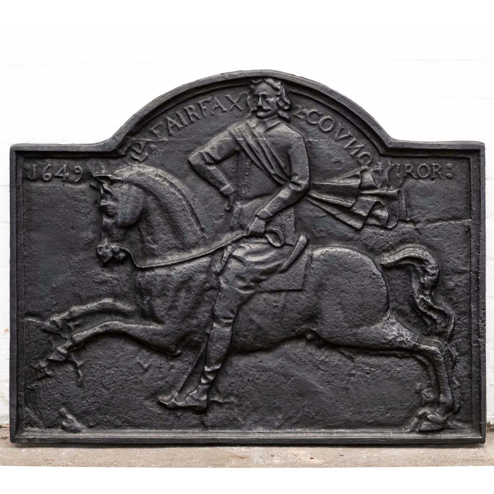 photo furniture Reclaimed Carron Foundry Cast Iron Fireback (2 Available)