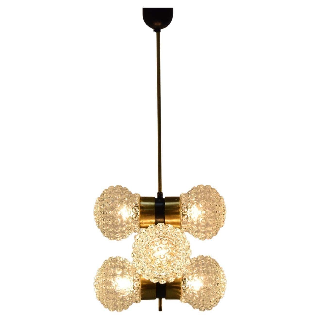 Mid Century Chandelier By Napako,1960's photo furniture