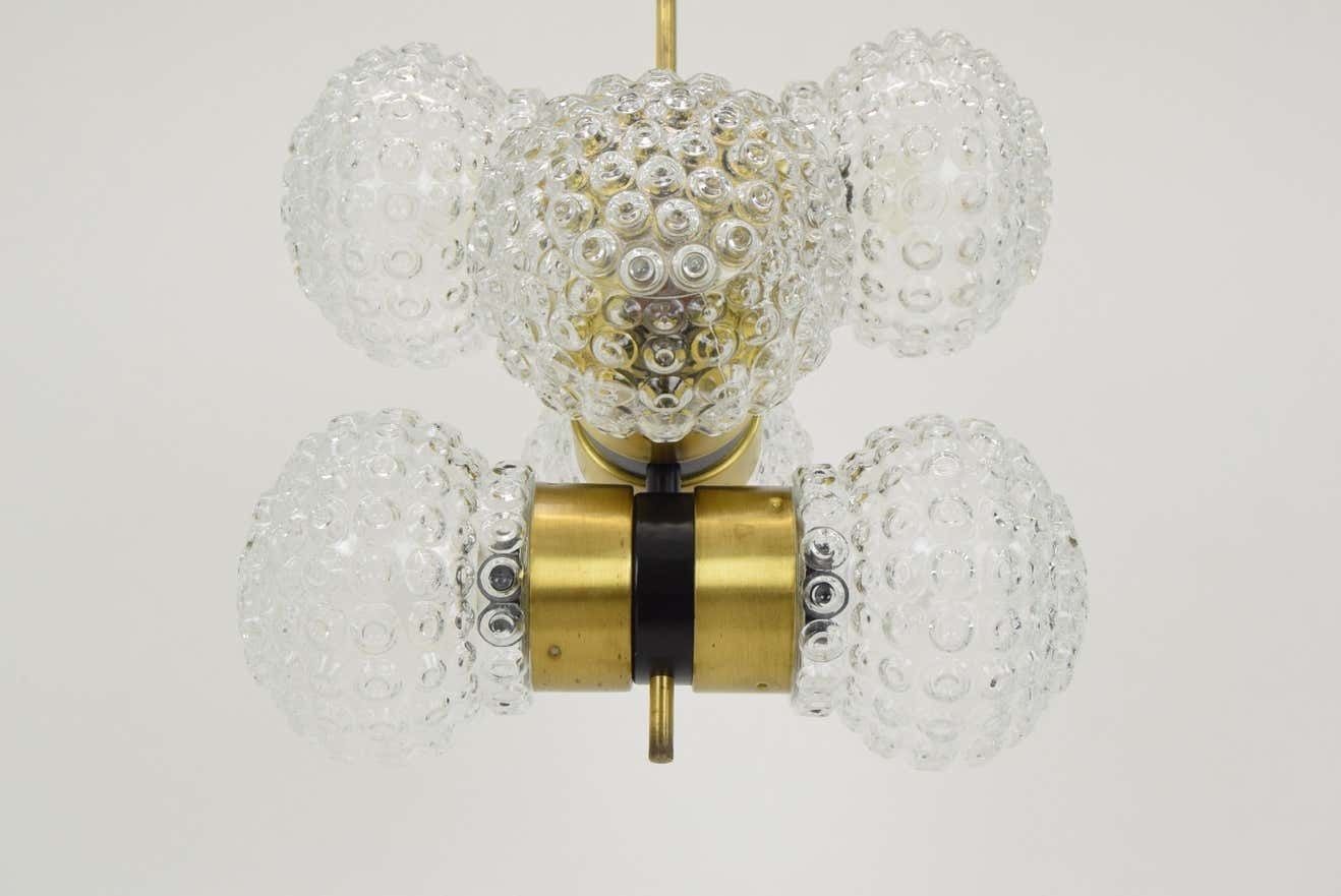 Mid Century Chandelier By Napako,1960's photo buy