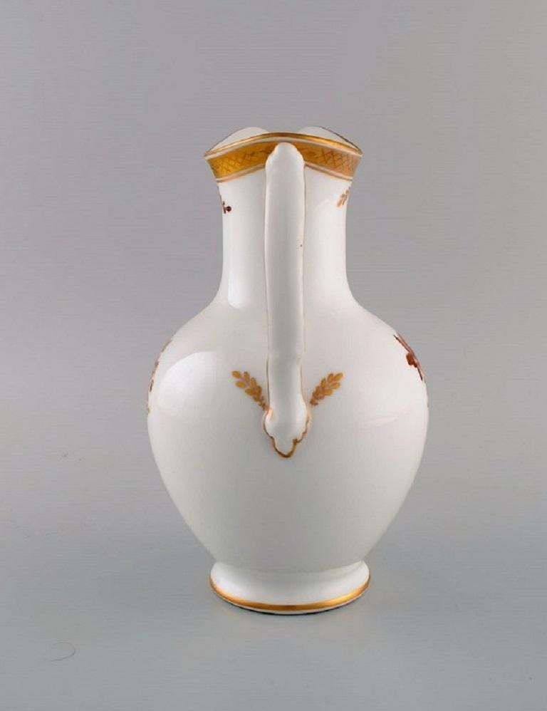 Royal Copenhagen Golden Basket Chocolate Jug In Porcelain With Flowers photo 282.0