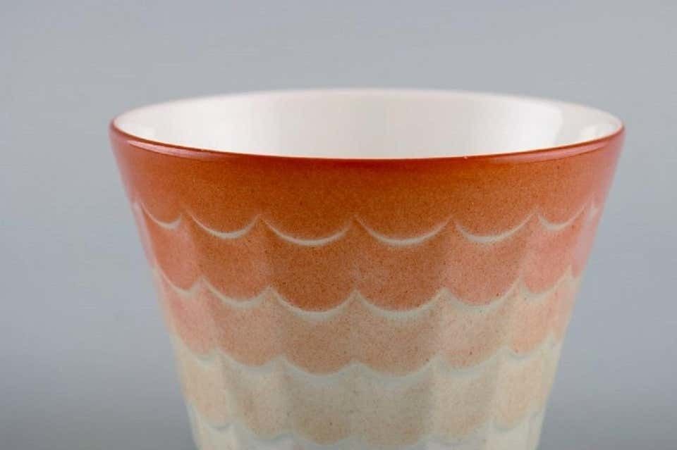Wilhelm Kåge For Gustavsberg, Eight Art Deco Herb Pots In Glazed Porcelain photo vinterior