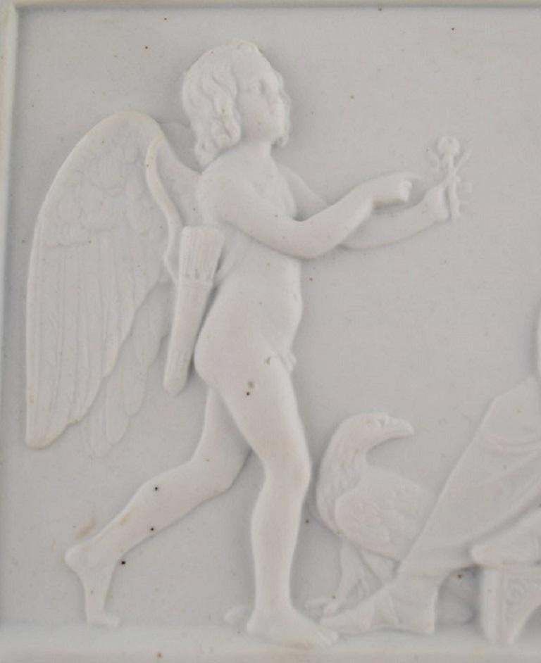 Bing And Grøndahl After Thorvaldsen, Antique Biscuit Wall Plaque, 1870s  80s photo for sale