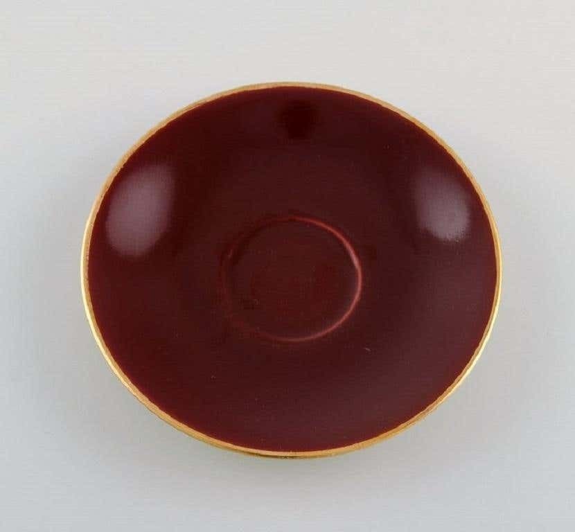 Four Royal Copenhagen / Aluminia Confetti Mocha Cups With Saucers photo Home Decor