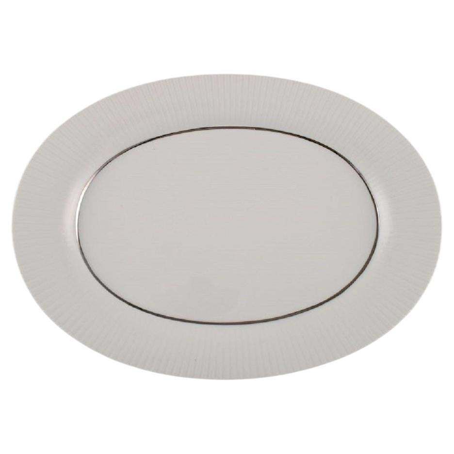 Tapio Wirkkala For Rosenthal, Rare Modulation Serving Dish In Fluted Porcelain
