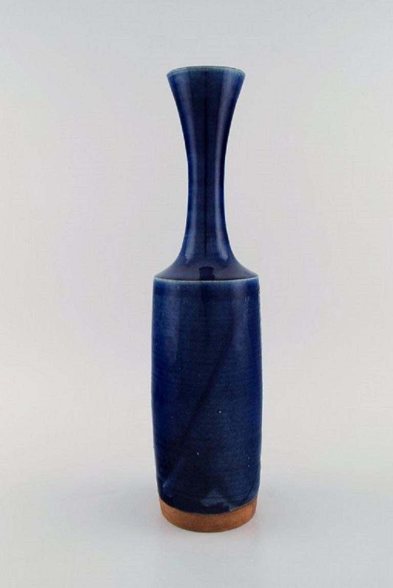 Jacob Bang For Arne Bang, Large Unique Vase In Glazed Stoneware photo furniture