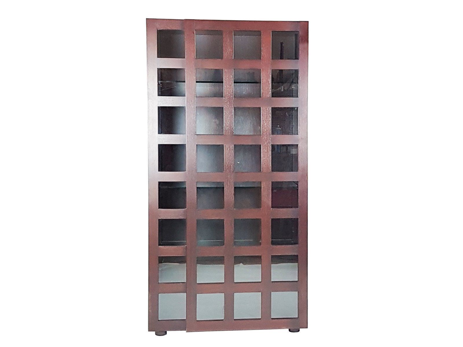 Wood & Glass Lb65 Cabinet Or Bookcase By Marco Zanuso For Poggi, 1968