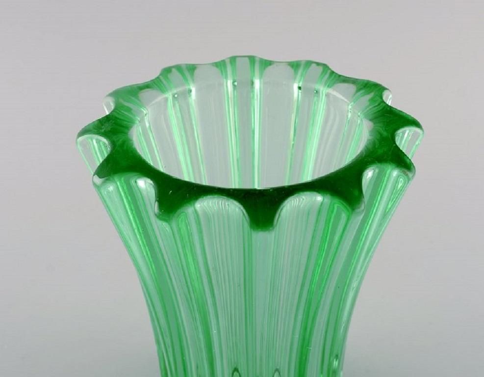 Pierre Gire, Aka Pierre D'avesn. Art Deco Vase In Light Green Glass photo furniture