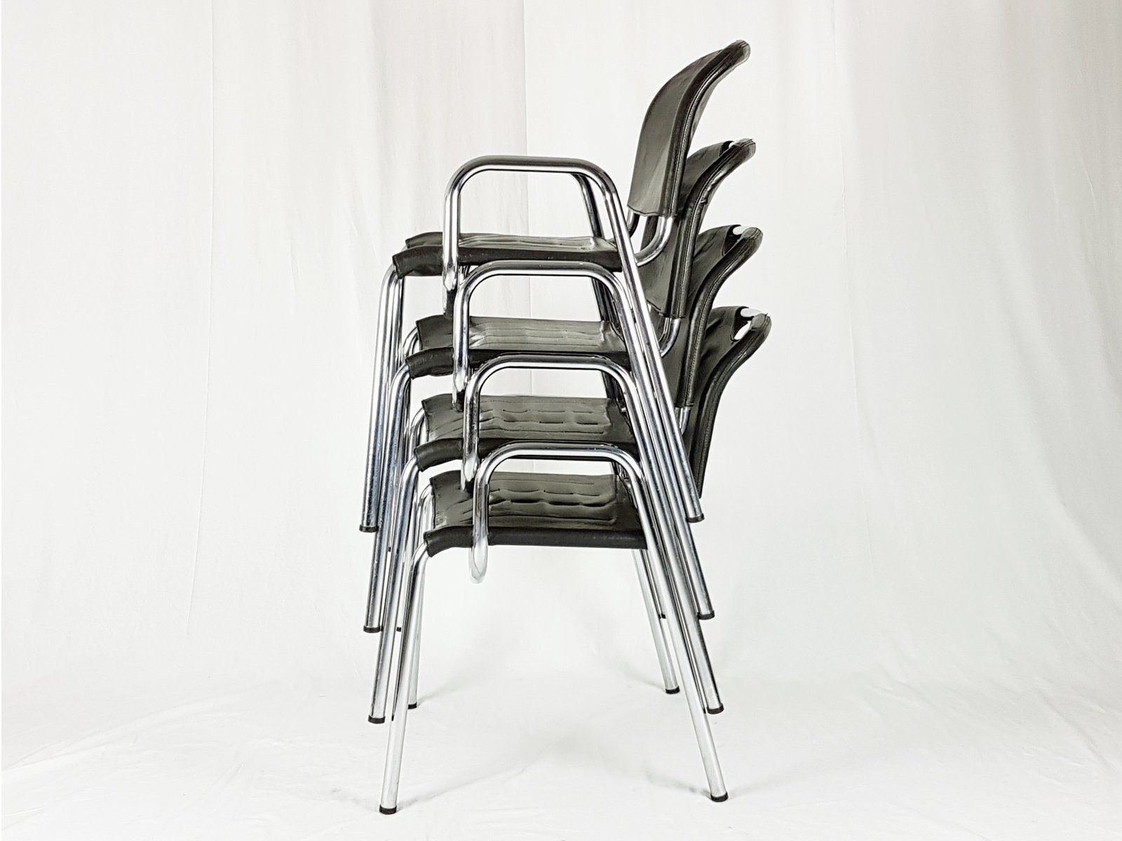 Furniture Model 2062 Castiglietta Dining Chairs By Achille Castiglioni And Marcello Malein For Zanotta 1967 Set Of 4 photo