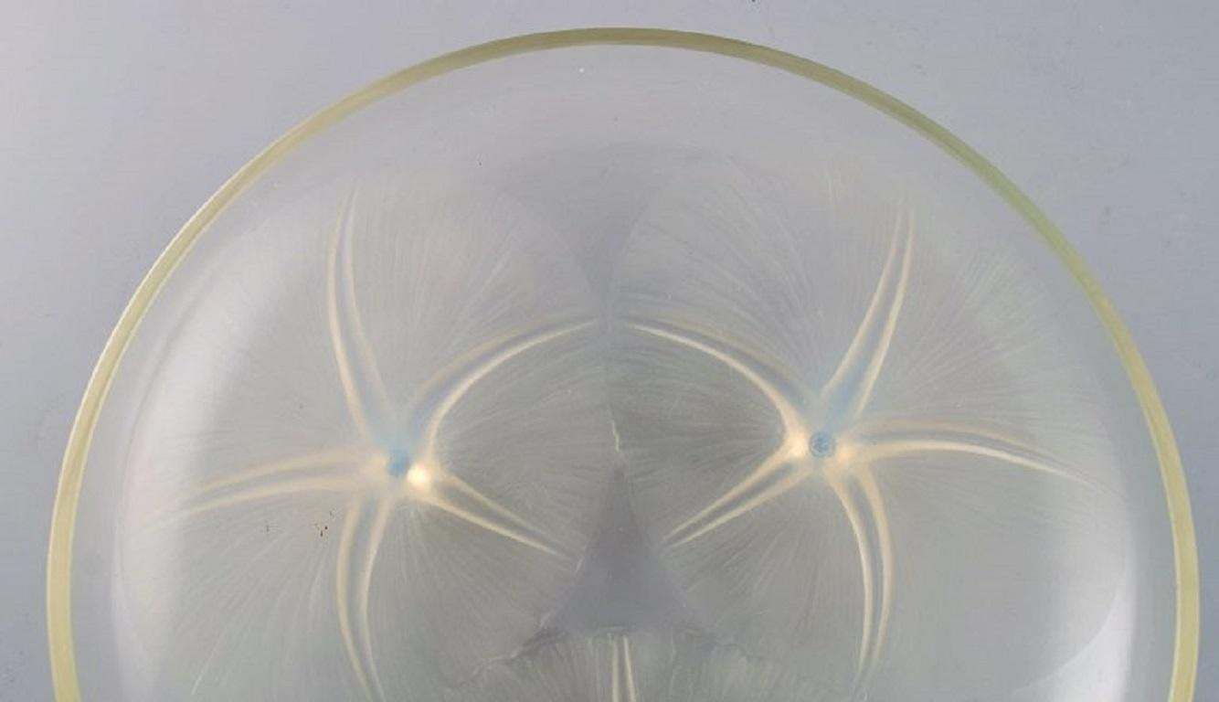 Early René Lalique Volubilis Bowl In Clear And Frosted Mouth Blown Art Glass photo Home Decor