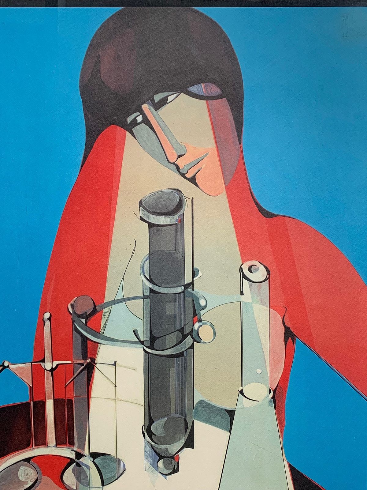 Charcoal And Watercolour Knowledge And Power By Alfio Rapisard, 1960 photo vinterior
